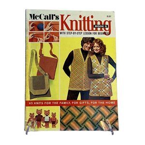 Vintage McCall's Knitting Book #5 Step-By-Step Instructions 65 Patterns 1960's